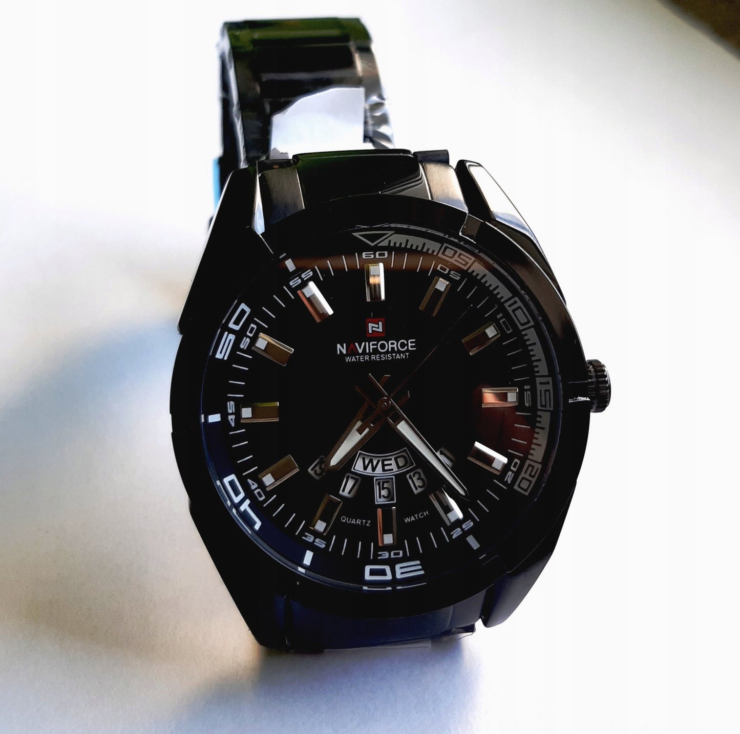 NAUJAS VYRIŠKAS LAIKRODIS NAVIFORCE, KARINIO STILIAUS, DATA-DIENA