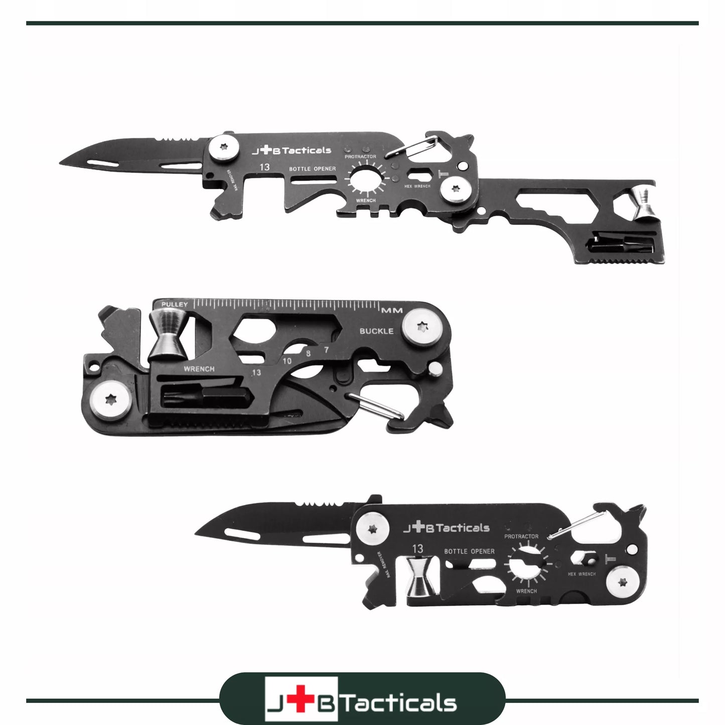 NÓŻ MULTITOOL 25w1 Daugiafunkcinis įrankis EDC kišeninis raktų pakabukas kortelė tvirtas