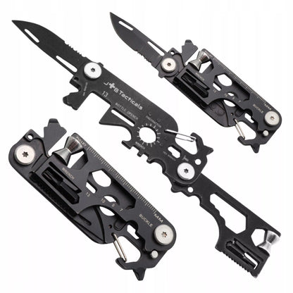 NÓŻ MULTITOOL 25w1 Daugiafunkcinis įrankis EDC kišeninis raktų pakabukas kortelė tvirtas