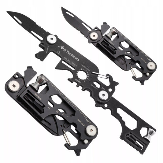 NÓŻ MULTITOOL 25w1 Daugiafunkcinis įrankis EDC kišeninis raktų pakabukas kortelė tvirtas