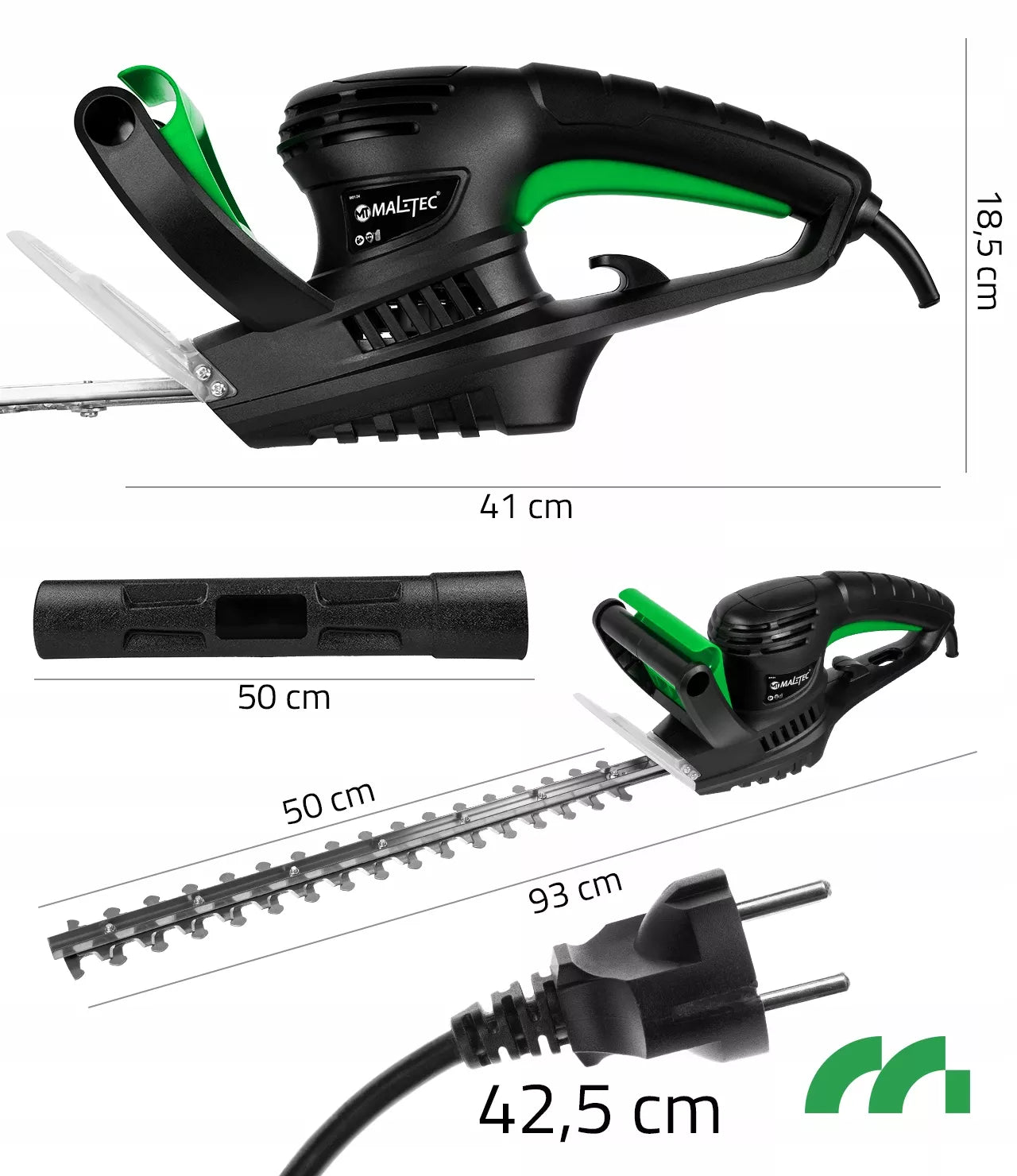 Elektrinės gyvatvorių žirklės 1500W, 50cm