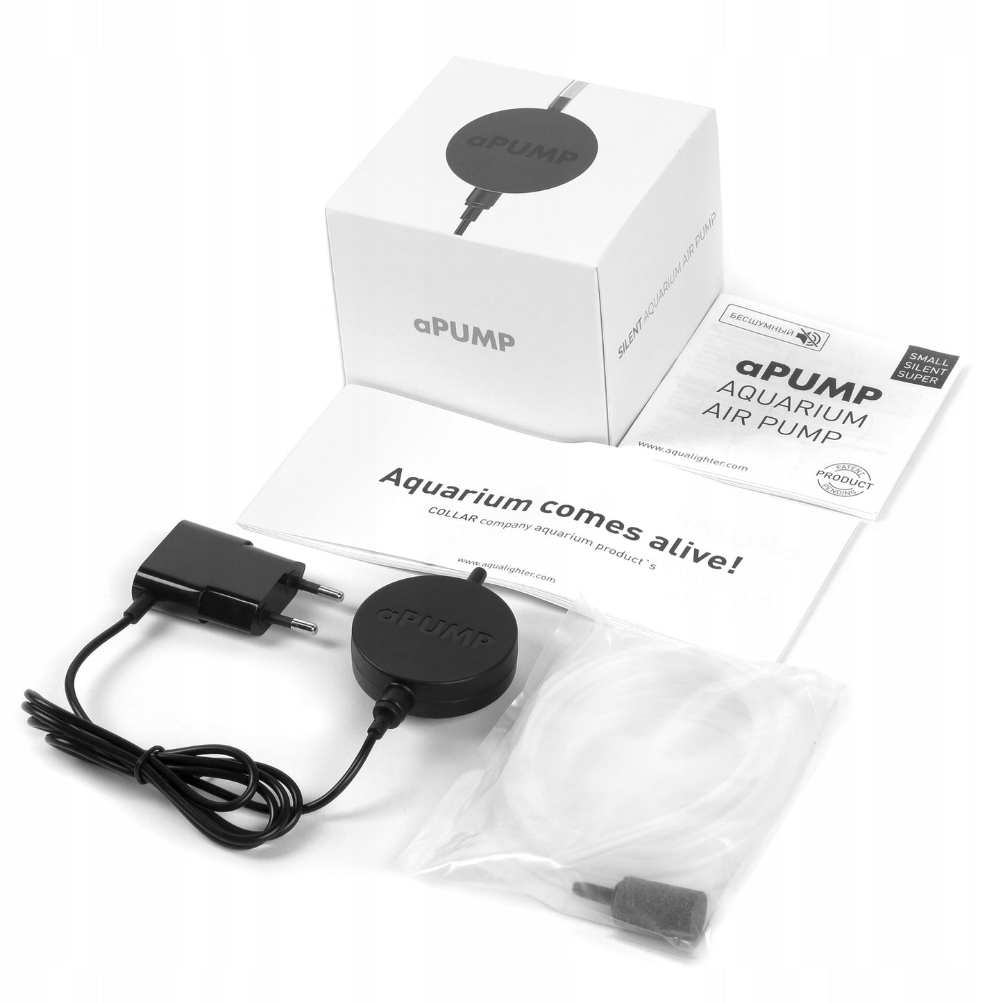 Tiriausia APUMP pompelė – aeratorius akvariumui 100L, tyli ir efektyvi