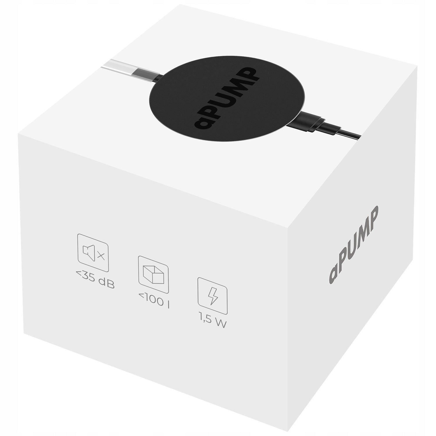 Tiriausia APUMP pompelė – aeratorius akvariumui 100L, tyli ir efektyvi