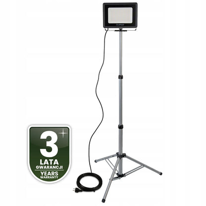 100W LED prožektorius ant stovo – darbo lempa su kištuku