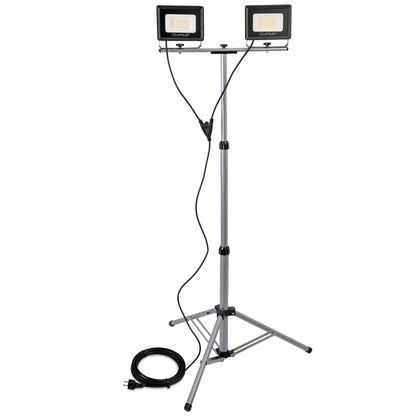 100W LED prožektorius ant stovo – darbo lempa su kištuku