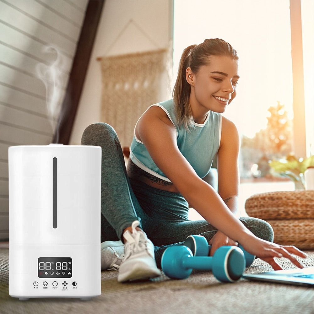 Ultragarsinis išmanusis oro drėkintuvas 25 W - 5l su nuotolinio valdymo pulteliu, aromaterapija