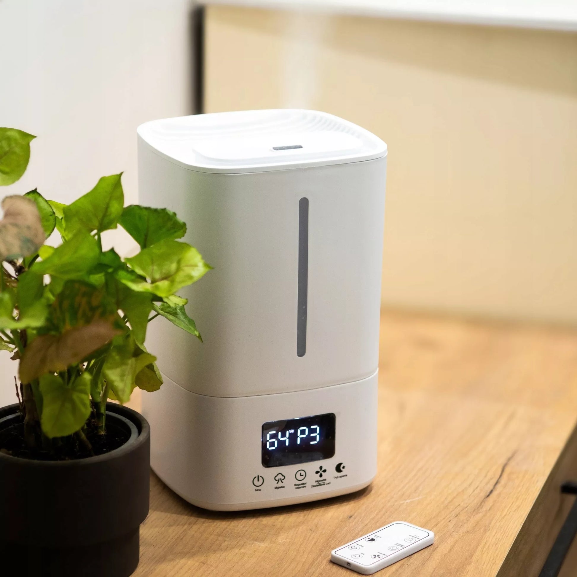 Ultragarsinis išmanusis oro drėkintuvas 25 W - 5l su nuotolinio valdymo pulteliu, aromaterapija