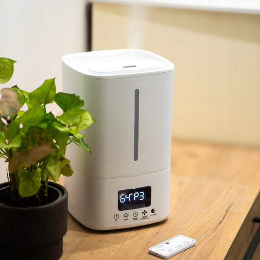 Ultragarsinis išmanusis oro drėkintuvas 25 W - 5l su nuotolinio valdymo pulteliu, aromaterapija