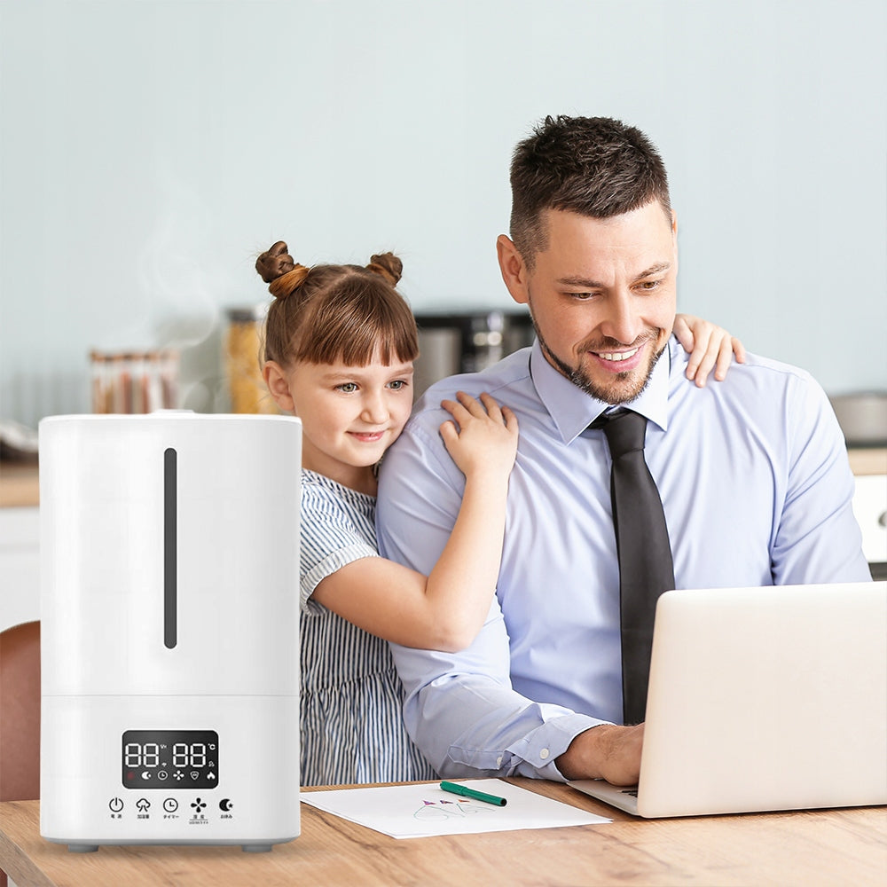 Ultragarsinis išmanusis oro drėkintuvas 25 W - 5l su nuotolinio valdymo pulteliu, aromaterapija