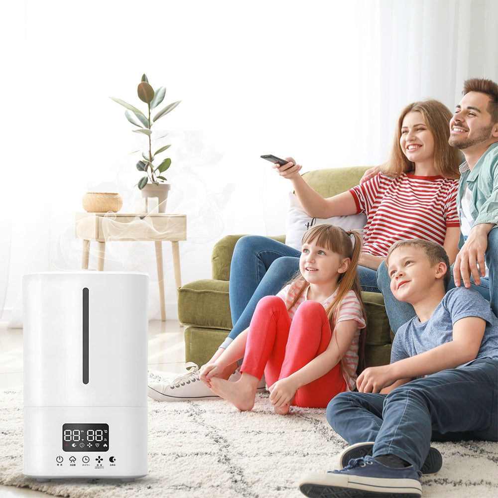 Ultragarsinis išmanusis oro drėkintuvas 25 W - 5l su nuotolinio valdymo pulteliu, aromaterapija