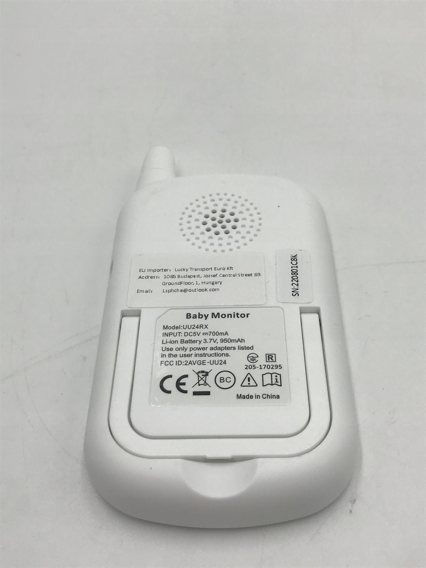 Elektroninė auklė GHB balta Naktinis režimas FULL HD