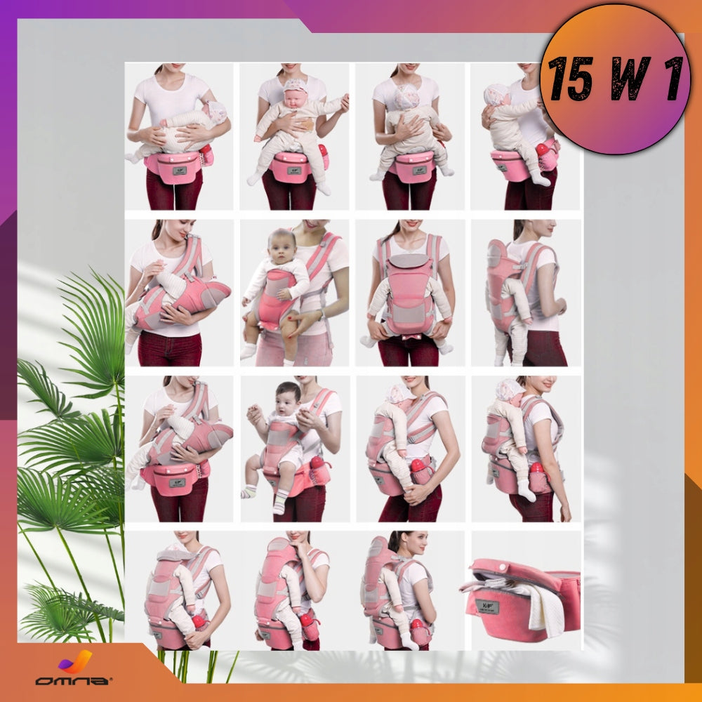 15in1 vaikiška nešynė ergonomiška klubinė 25KG sėdynė