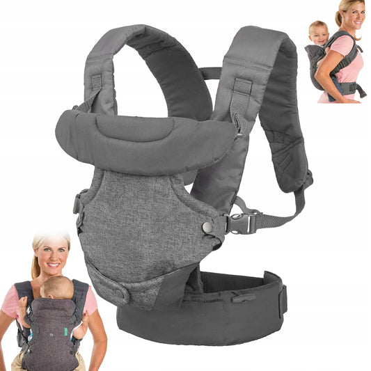 Vaikiška nešioklė 4in1 Ergonomiška nugaros ir klubų nešioklė su sėdyne