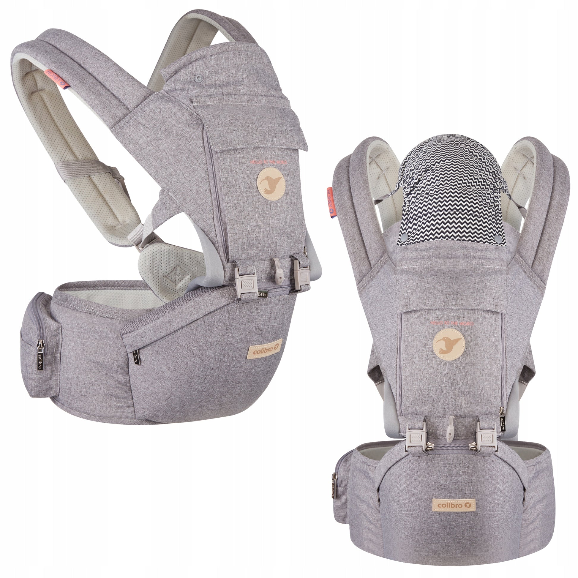 Vaikiškas nešioklis, klubinis nešioklis 12 viename nuo 3 MĖNESIŲ IKI 18 KG HONEY +++