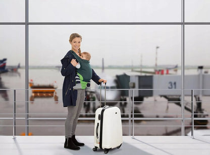 Vaikiškos nešioklės-skarelės Amazonas Smart Carrier Ultra-Light žalios, iki 15kg