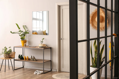 Modernus stačiakampis veidrodis be rėmelio 70x50 cm