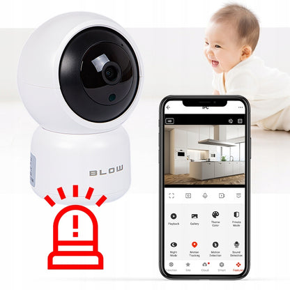 Besisukanti WiFi IP Kamera 3MP Audio Ultra HD Kūdikio monitorius Tuya Smart