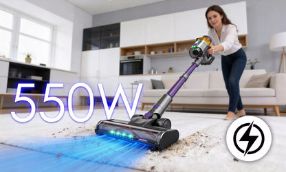 Belaidis vertikalus rankinis akumuliatorinis dulkių siurblys Electo 550W