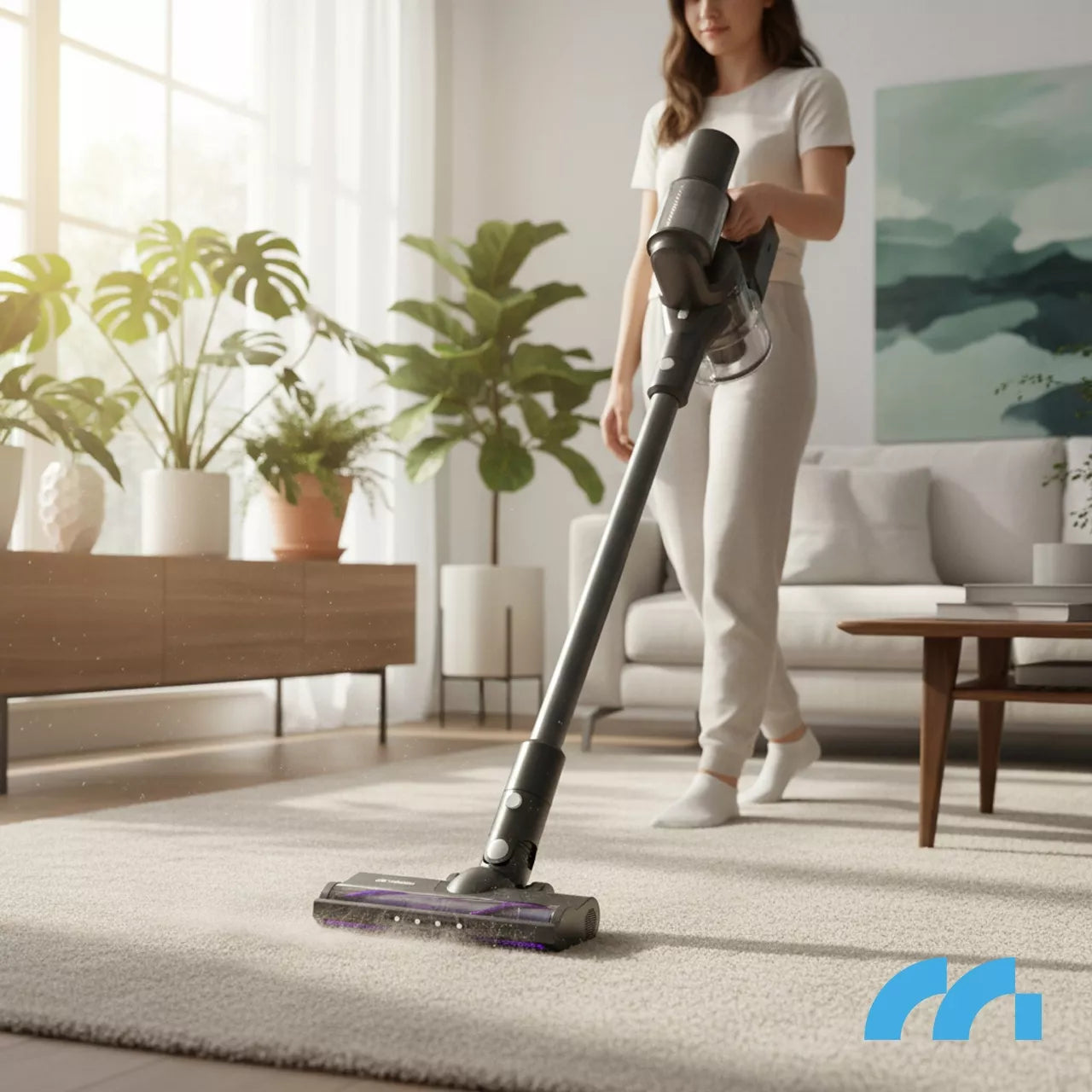 Belaidis vertikalus dulkių siurblys be maišelio, elektrinis šepetys, LED, 3in1, 250W