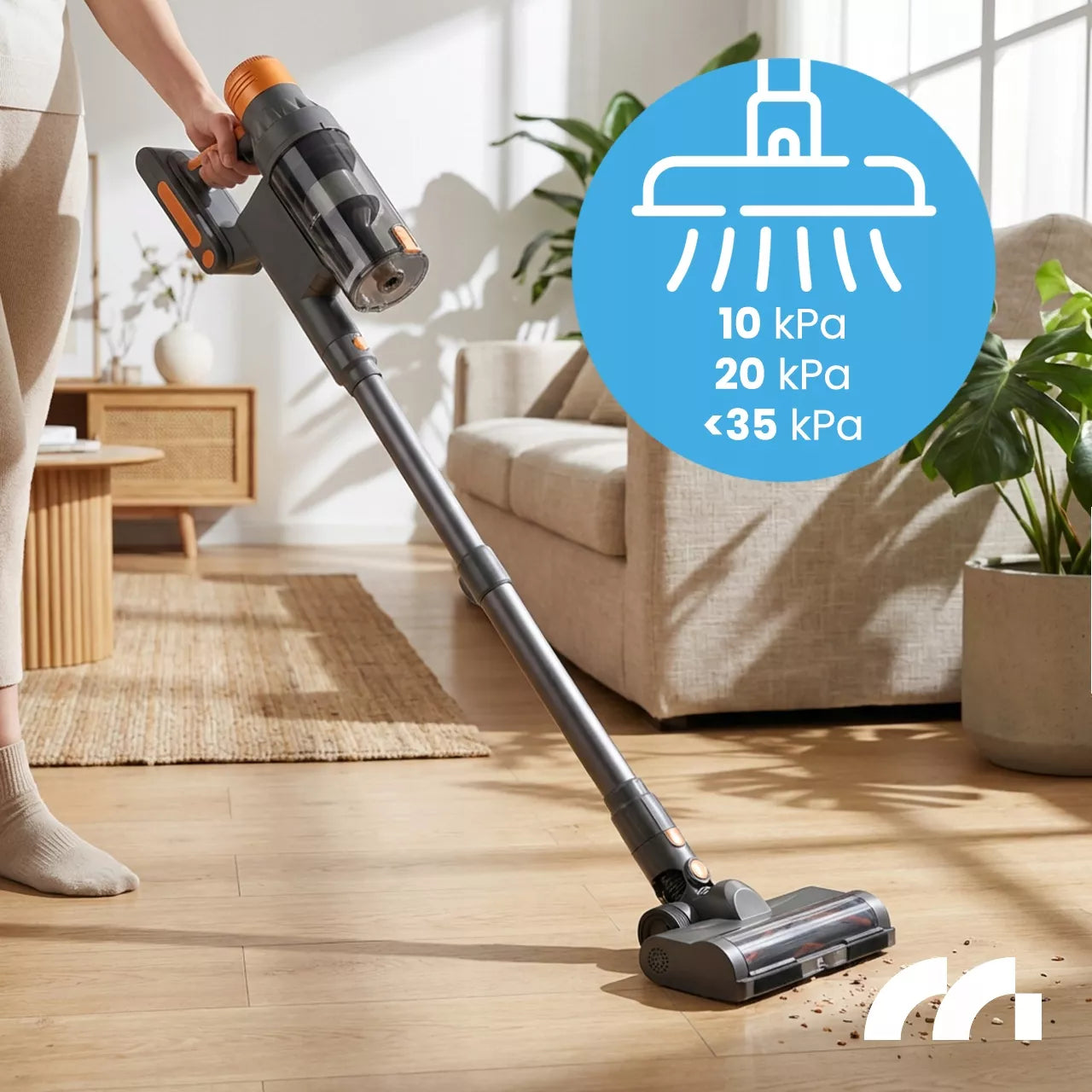 Belaidis vertikalus dulkių siurblys MalTec PRO4000, 3-in-1, 500W