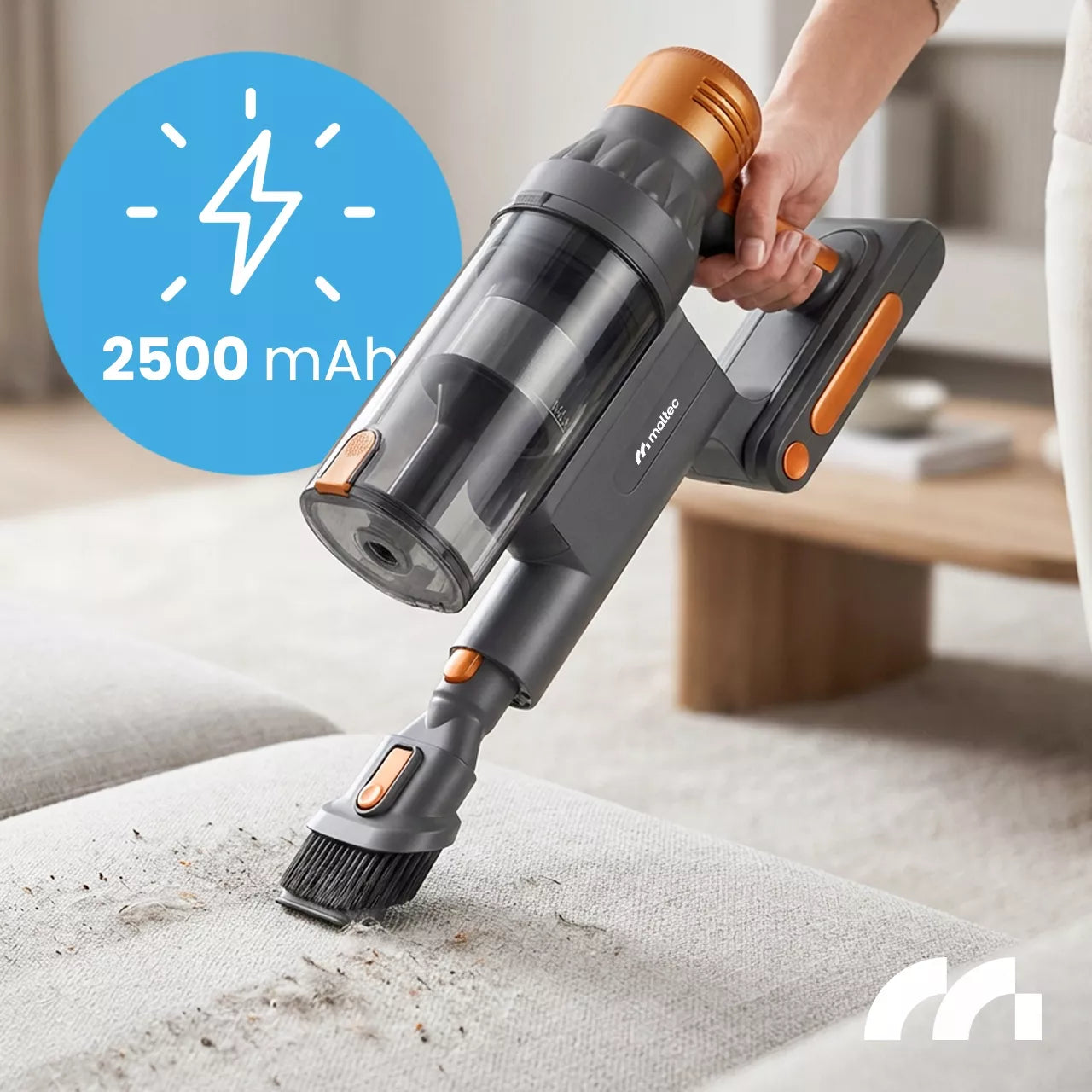 Belaidis vertikalus dulkių siurblys MalTec PRO4000, 3-in-1, 500W