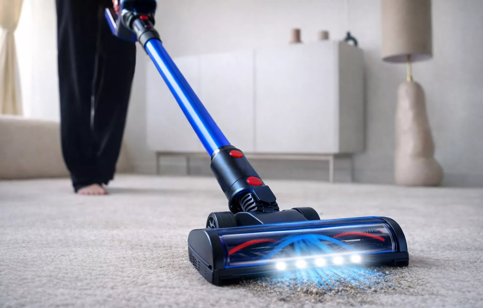 Belaidis vertikalus rankinis dulkių siurblys BLOW UP450 450W, HEPA, LED, cikloninis