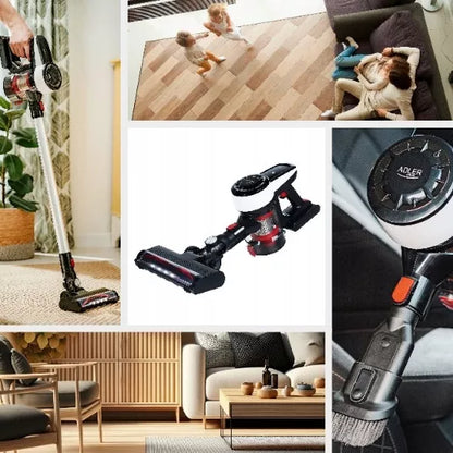 Belaidis vertikalus rankinis dulkių siurblys 3in1, be maišelio, su elektriniu šepečiu, 350W