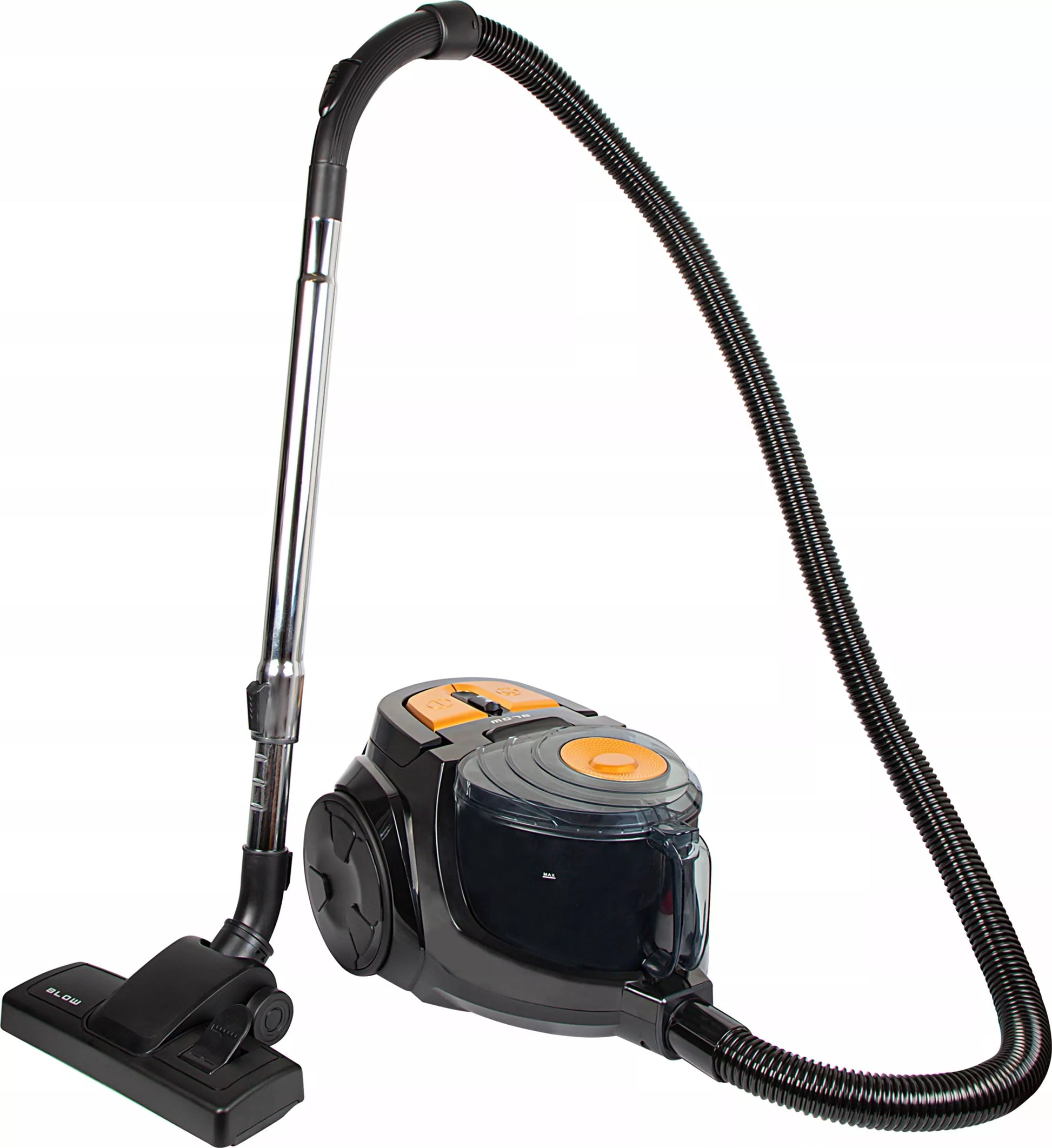 Cikloninis dulkių siurblys be maišelio, buitinis, galingas, su HEPA filtru ir turbopėda, lengvas
