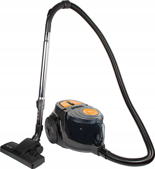 Cikloninis dulkių siurblys be maišelio, buitinis, galingas, su HEPA filtru ir turbopėda, lengvas