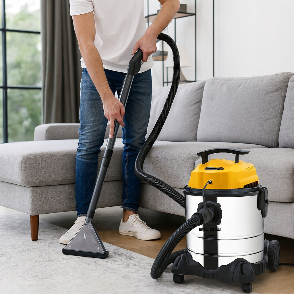 Pramoninis skalbiamasis dulkių siurblys, galingas, 2300W, 20L, apmušalų ir kilimų plovimui