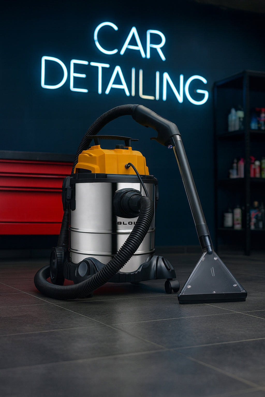 Pramoninis skalbiamasis dulkių siurblys, galingas, 2300W, 20L, apmušalų ir kilimų plovimui