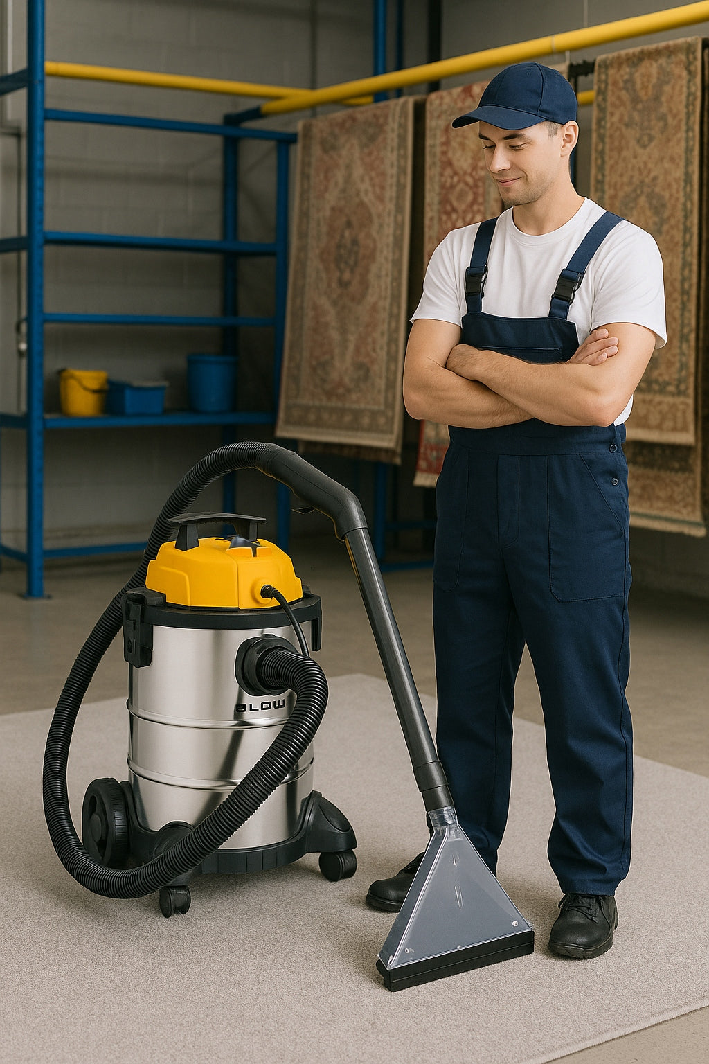 Pramoninis skalbiamasis dulkių siurblys, galingas, 2300W, 20L, apmušalų ir kilimų plovimui