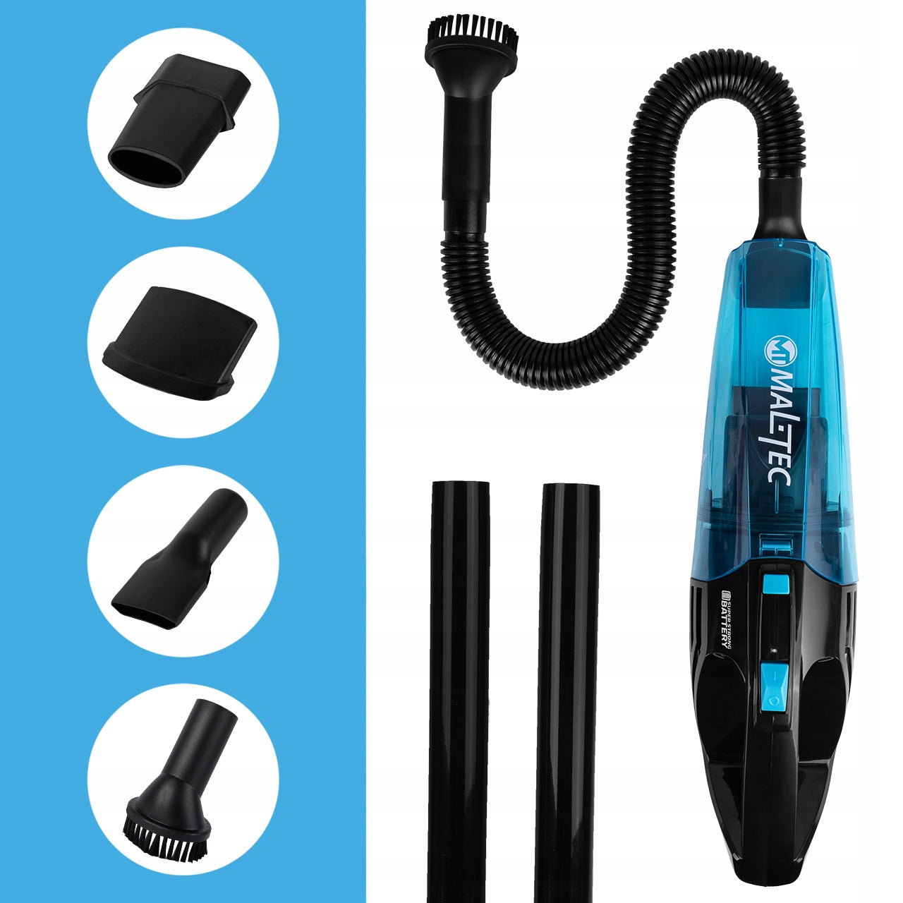 Rankinis belaidis akumuliatorinis dulkių siurblys automobiliui – drėgnam valymui