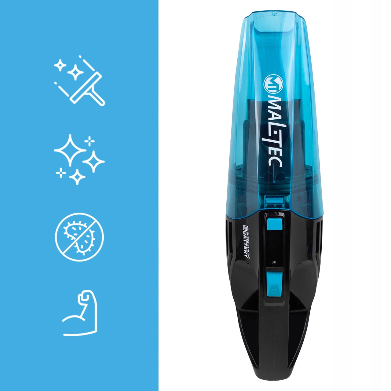 Rankinis belaidis akumuliatorinis dulkių siurblys automobiliui – drėgnam valymui