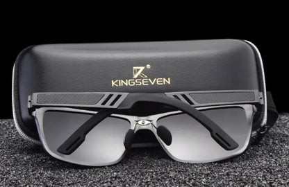 Vyriški akiniai nuo saulės KINGSEVEN POLIARIZACINIAI UV400 RINKINYS + DĖKLAS