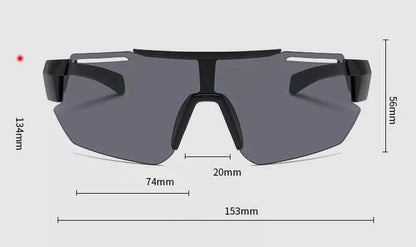 Sportiniai akiniai nuo saulės Elastingi UV400 filtras Veidrodiniai + dėklas