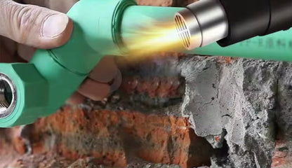 Elektrinis karšto oro pūtiklis 2000W, reguliuojamas, 230V, 2 greičiai, 100-600°C, galingas + 4 antgaliai