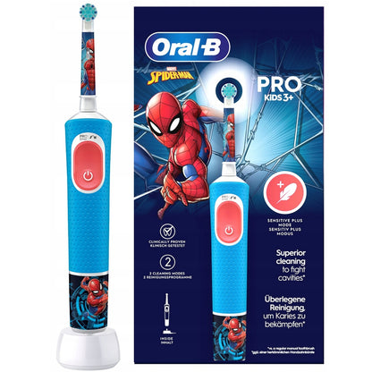 ORAL B Vaikiškas elektrinis dantų šepetėlis SPIDERMAN PRO 103