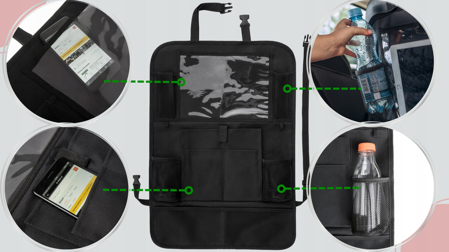 Automobilinis organizatorius apsauga sėdynei tvirtas