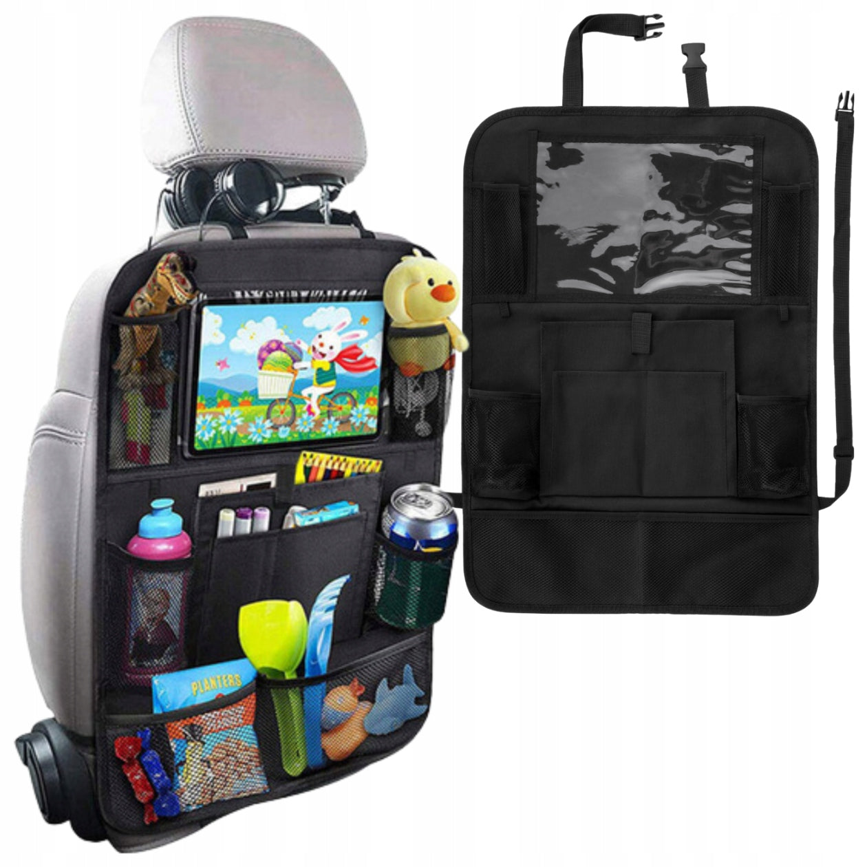 Automobilinis organizatorius apsauga sėdynei tvirtas