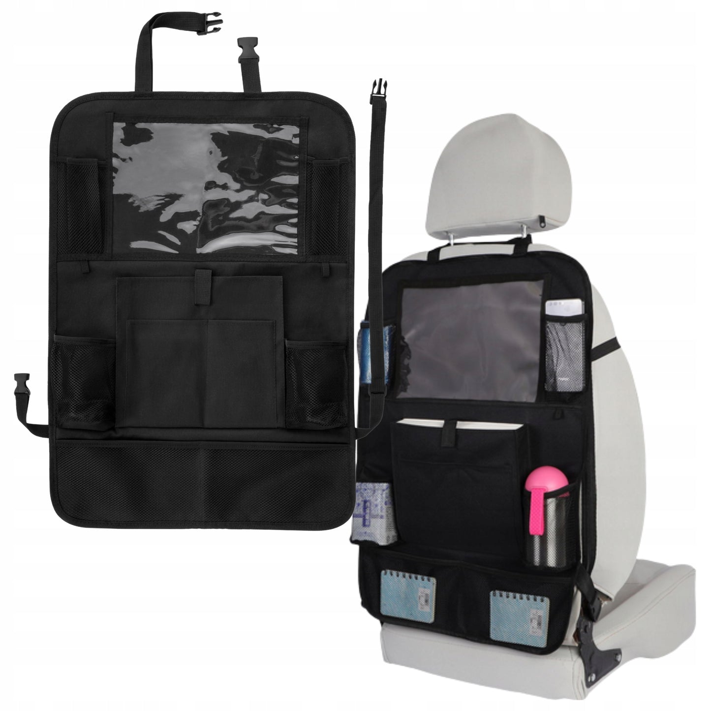 Automobilinis organizatorius apsauga sėdynei tvirtas