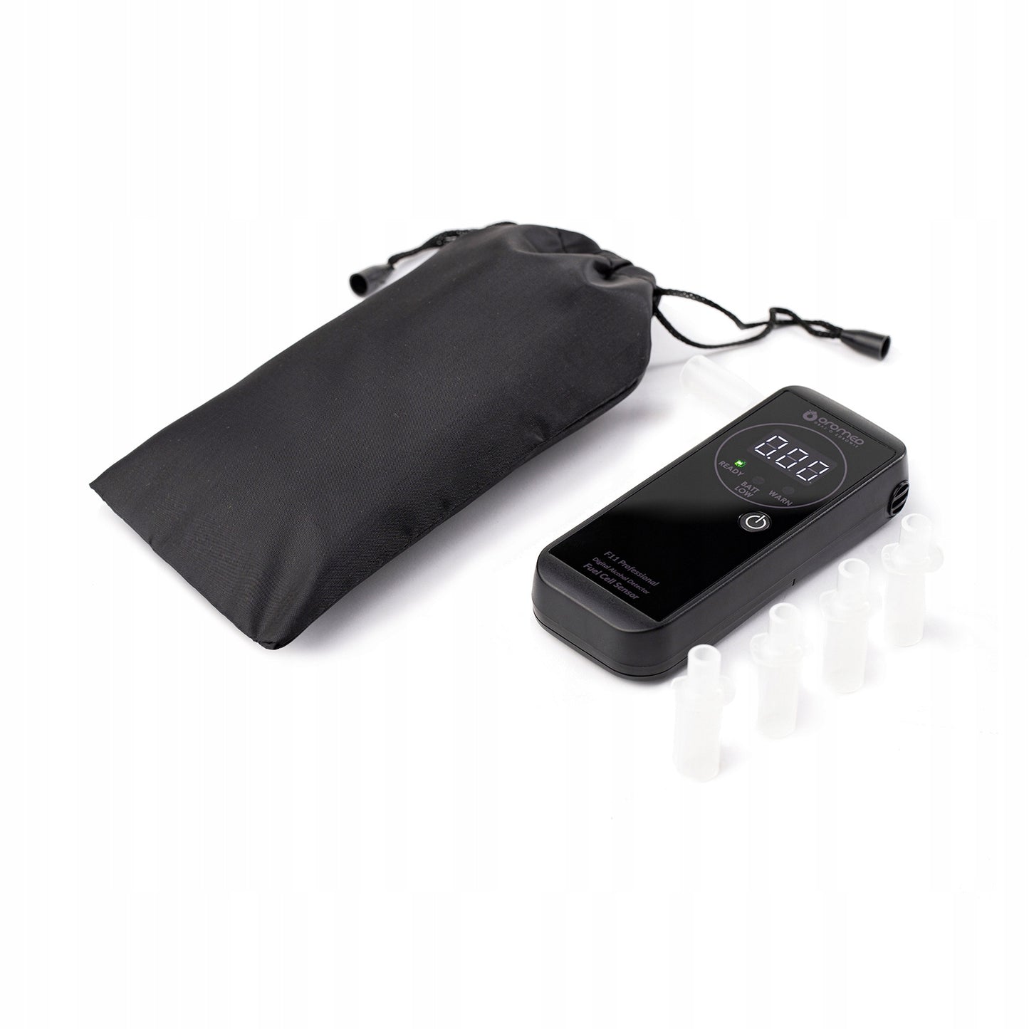 OROMED F11 Elektrocheminis alkotesteris, tikslus + kandikliai + 12 mėn. kalibracija