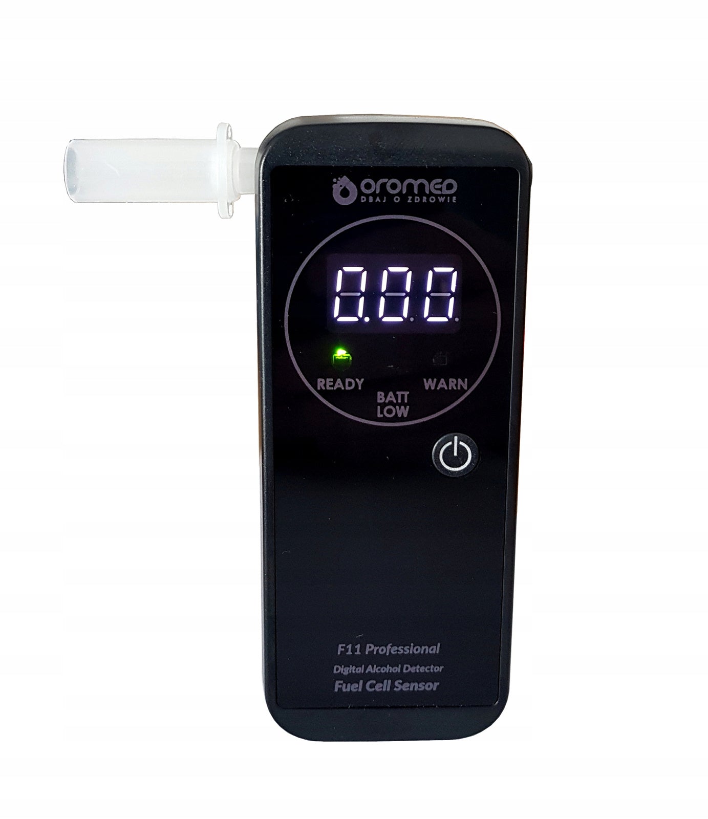 OROMED F11 Elektrocheminis alkotesteris, tikslus + kandikliai + 12 mėn. kalibracija