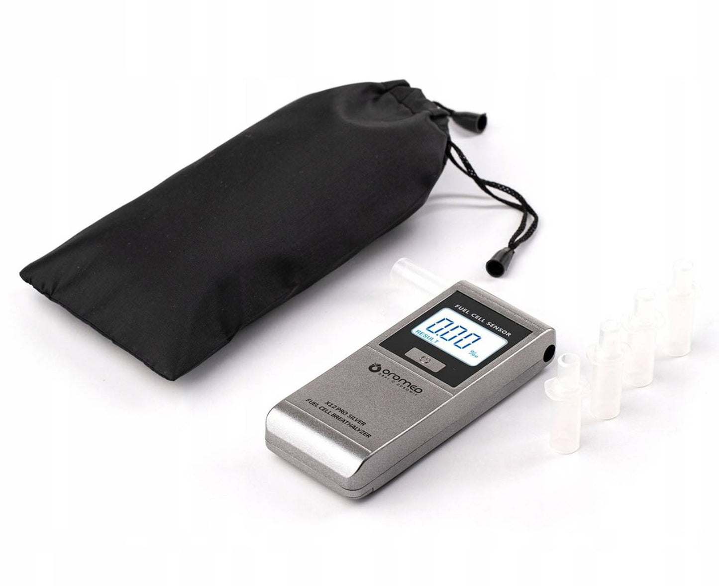 OROMED X12 Elektrocheminis Tikslus Alkotesteris + Kandikliai + Kalibravimas 12 mėn.