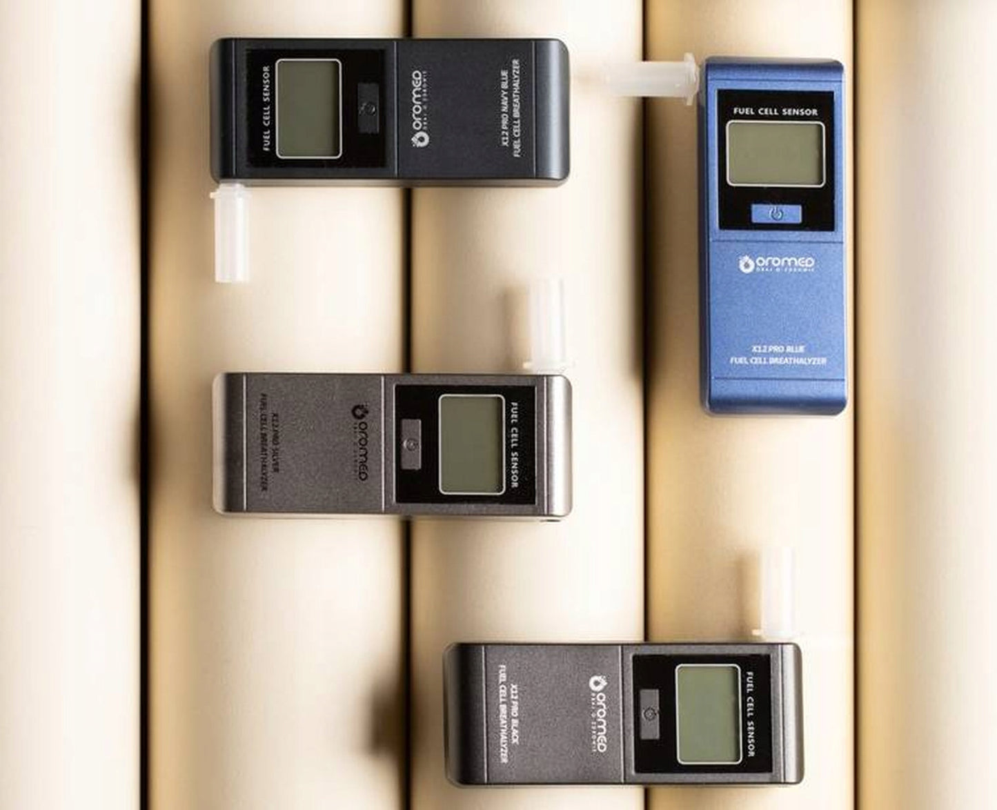 OROMED X12 Elektrocheminis Tikslus Alkotesteris + Pūstukai + 12m Kalibracija