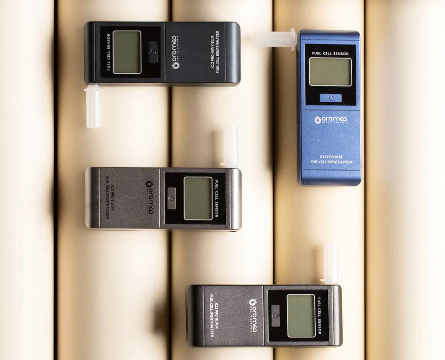 OROMED X12 Elektrocheminis Tikslus Alkotesteris + Kandikliai + Kalibravimas 12 mėn.