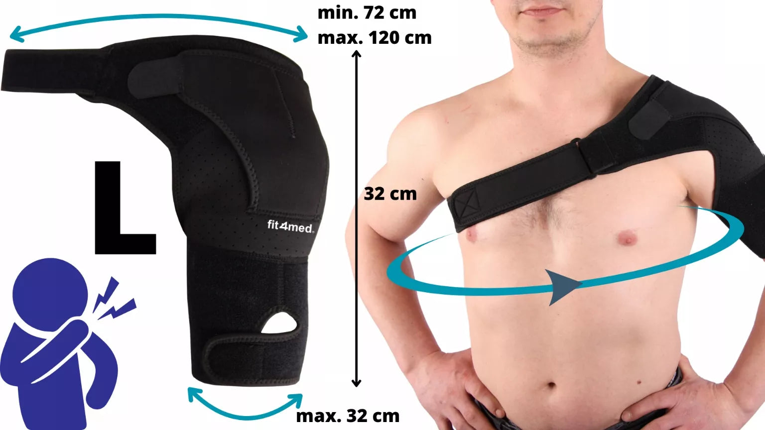 Orteza stabilizator barku, orteza stawu barkowego przynosząca ulgę w bólu barku