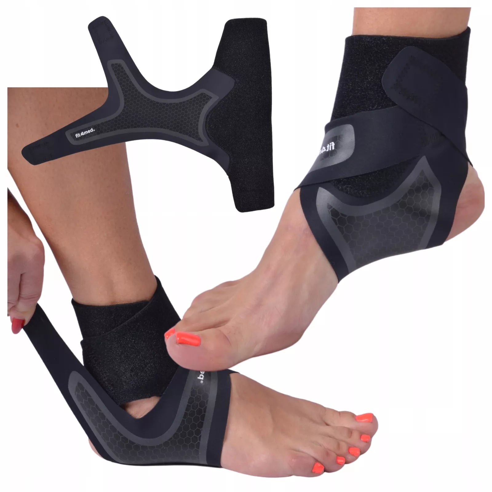 Fit4Med kulkšnies įtvaras, dešinei pėdai, universalus