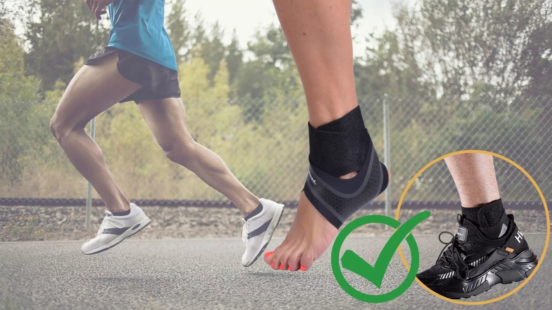 Fit4Med kulkšnies įtvaras, dešinei pėdai, universalus