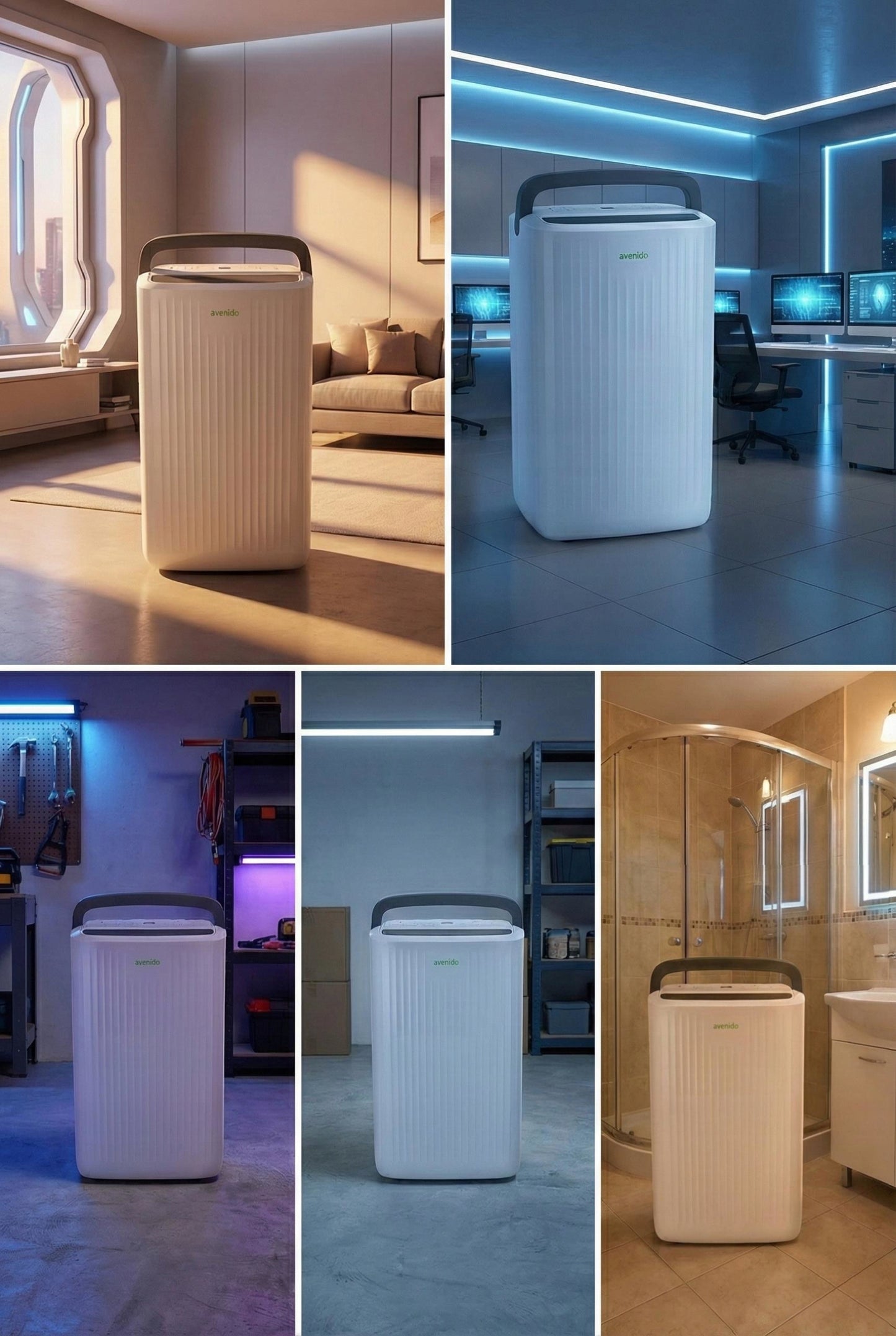 Automatinis oro sausintuvas 10l/24h WIFI 25m2 drėgmės surinkėjas laikmatis